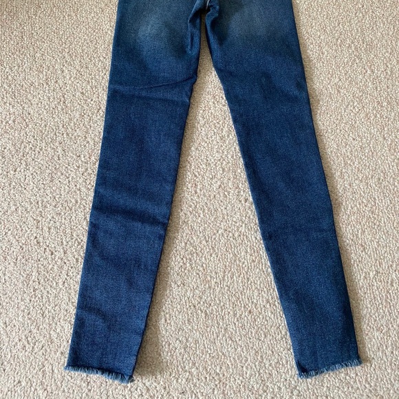 Free People blue raw cropped skinny Jeans size 26 - Picture 5 of 6